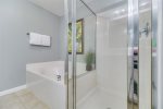 Walk-In Shower and Separate Tub 